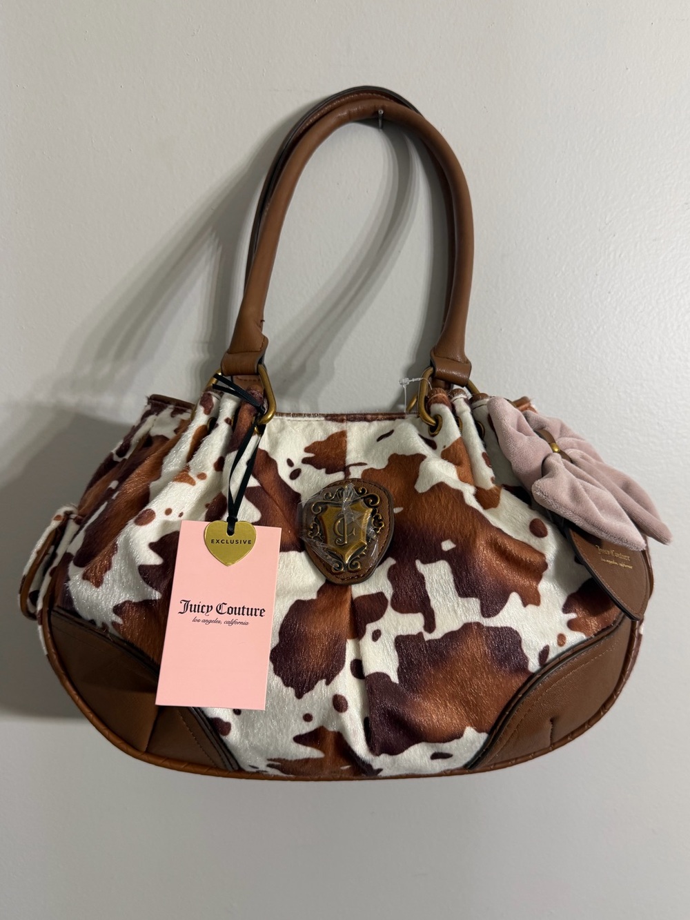 Juicy Couture Romance Cow Print Satchel